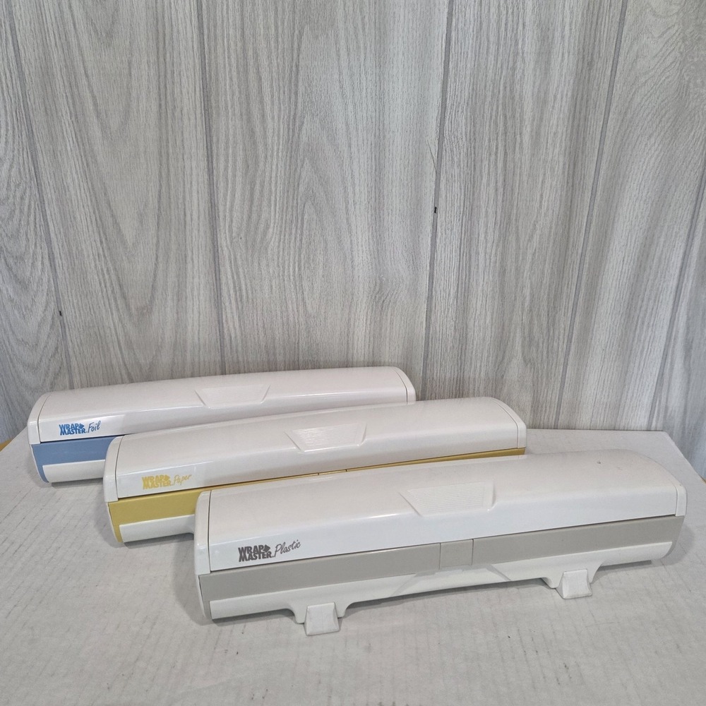 Wrap Master Kitchen Wrap Dispensers. Foil, Plastic, Paper White